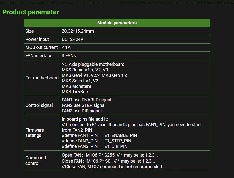 3mos Stepstick Fan PWM Board - PJ3D